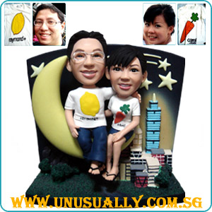 Lovely Couple Fully Customized 3D Figurines